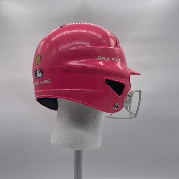 Rawlings RCFH Pink 6.5-7.5 Softball Batting Helmet + Face Guard WALRCFHMSBFG-OPK - Picture 8 of 16